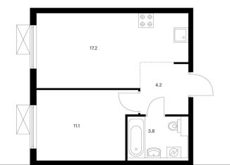 Продается 1-ком. квартира, 36.3 м2, Москва, метро Братиславская, ЖК Люблинский Парк, 14.1