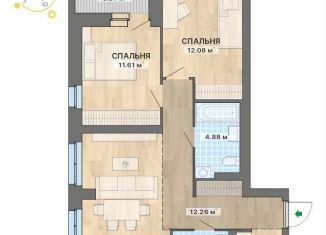2-ком. квартира на продажу, 68.5 м2, Екатеринбург, Орджоникидзевский район