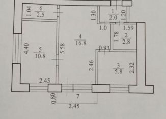 Продам 2-комнатную квартиру, 40.7 м2, Кумертау, улица Карла Маркса, 13А