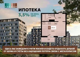 Продается квартира студия, 29.1 м2, поселок Темерницкий, Весенняя улица