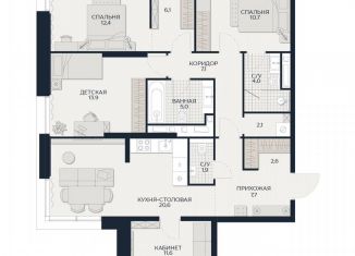 Продаю 5-комнатную квартиру, 109.3 м2, Москва, Гродненская улица, 18