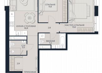 2-ком. квартира на продажу, 66.7 м2, Москва, Гродненская улица, 18, Можайский район