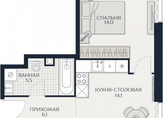 1-ком. квартира на продажу, 39.7 м2, Москва, Гродненская улица, 18, Можайский район