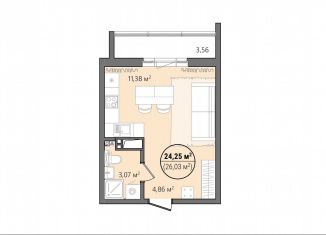 Продается 1-комнатная квартира, 37.6 м2, Челябинск, улица Труда, 15