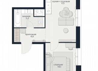 Продается 1-ком. квартира, 41.2 м2, Москва, Гродненская улица, 18, Можайский район