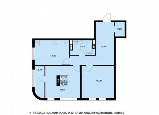 2-ком. квартира на продажу, 72.1 м2, посёлок городского типа Партенит, Санаторная улица