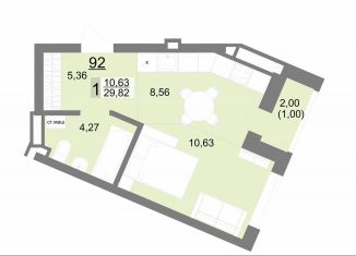 Продается квартира студия, 29.8 м2, Екатеринбург, Тенистая улица, 8с5
