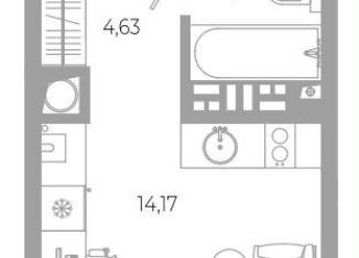 Продается квартира студия, 22.6 м2, Астрахань, Боевая улица, 132с3