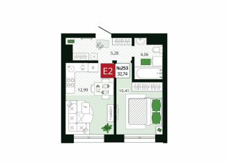 Продается 1-комнатная квартира, 32.7 м2, Тула