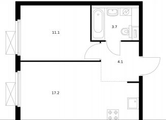 Продажа 1-комнатной квартиры, 36.4 м2, Москва, метро Братиславская, ЖК Люблинский Парк, 14.1