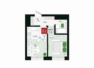 Продам 1-ком. квартиру, 32 м2, Тула