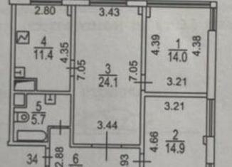 Продается 3-комнатная квартира, 79.8 м2, Москва, район Хорошёво-Мнёвники, улица Маршала Тухачевского, 49