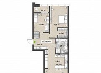 Продажа двухкомнатной квартиры, 98.9 м2, Новосибирск, Красный проспект, 104