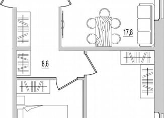 Продается двухкомнатная квартира, 58.7 м2, Псков, ЖК Сиреневый Парк
