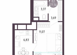 Продажа 1-комнатной квартиры, 27.6 м2, Тула, Пряничная улица, 8