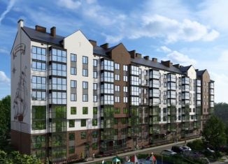 2-ком. квартира на продажу, 60.5 м2, Калининград, Московский район, Акварельная улица