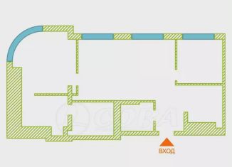 Продаю 2-комнатную квартиру, 82 м2, Тюмень, улица Пожарных и Спасателей, 1, Центральный округ