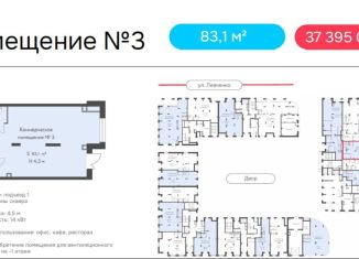 Продам торговую площадь, 83.1 м2, Пермь, Индустриальный район