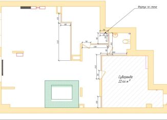 Сдаю в аренду помещение свободного назначения, 22.44 м2, Санкт-Петербург, Среднерогатская улица, 11к2