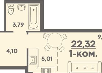 Продажа 1-комнатной квартиры, 22.3 м2, Хабаровск