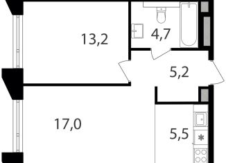 Продаю 2-комнатную квартиру, 45.6 м2, Москва, станция Гражданская, жилой комплекс Петровский Парк 2, к1