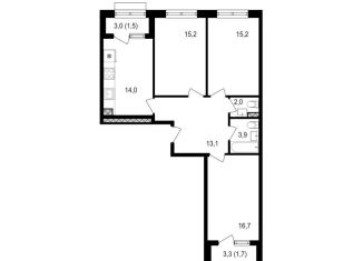 Продается 3-комнатная квартира, 83.3 м2, Москва, Михалковская улица, 48с8, станция Коптево