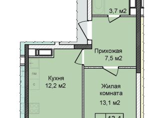 Продам 1-комнатную квартиру, 38 м2, Нижний Новгород, метро Горьковская