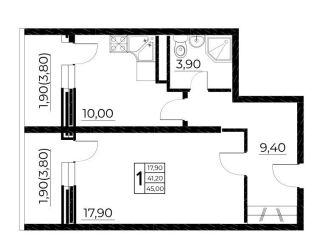 Продам 1-ком. квартиру, 45 м2, Ростов-на-Дону, улица Нансена, 103/1/1, ЖК Звезда Столицы