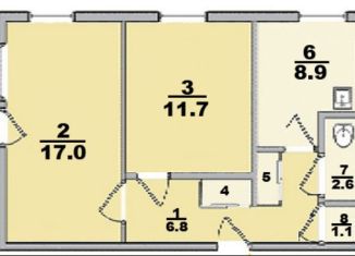 Продажа 2-комнатной квартиры, 79.6 м2, Москва, улица Большая Полянка, 28к1, улица Большая Полянка