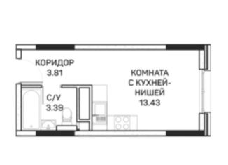 Продаю квартиру студию, 20.6 м2, Москва, СВАО, улица Корнейчука, 27с7