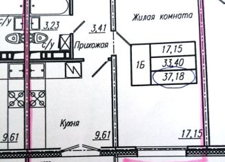 Продается 1-ком. квартира, 37.2 м2, Чебоксары, Калининский район, Солнечный бульвар, поз4