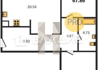 Продается 2-ком. квартира, 67.3 м2, Зеленоградск, ЖК Прибалтийская ривьера, Приморская улица, 31к1