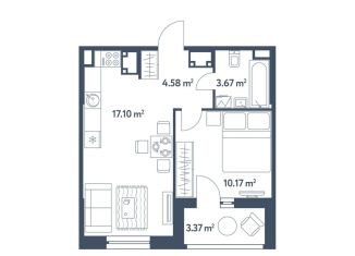 Продается 2-комнатная квартира, 37.2 м2, Москва, ЖК Светлый Мир Станция Л, жилой комплекс Светлый Мир Станция Л, к8