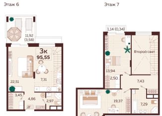 Продам 3-комнатную квартиру, 95.6 м2, Ялта