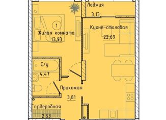 Продам однокомнатную квартиру, 49.6 м2, Екатеринбург, Машинная улица, 1В/2, Машинная улица
