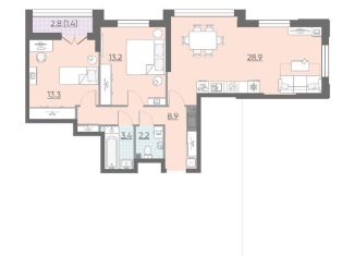 Продам двухкомнатную квартиру, 71.3 м2, Санкт-Петербург, ЖК Цивилизация на Неве