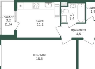 Продам 1-ком. квартиру, 41 м2, Москва, метро Лесопарковая, Варшавское шоссе, 170Ек2