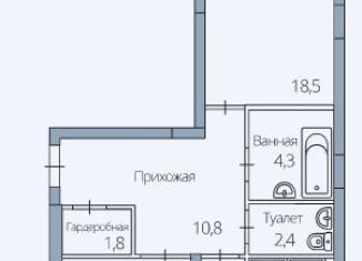 Продается 2-комнатная квартира, 74 м2, Воронеж, улица Берёзовая Роща, 4А, ЖК Легенда парк