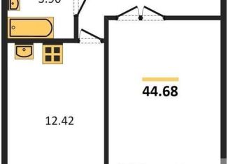 Продажа 1-ком. квартиры, 44.7 м2, Новосибирск, улица Юности, 5, метро Площадь Гарина-Михайловского