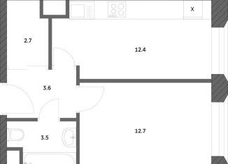 Продаю 1-комнатную квартиру, 46.6 м2, поселение Внуковское, улица Анны Ахматовой, 11к3, ЖК Городские Истории