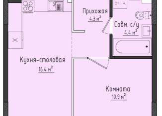 Однокомнатная квартира на продажу, 36 м2, село Первомайский, ЖК Город Оружейников