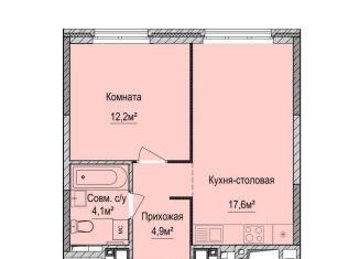 Продажа 1-комнатной квартиры, 38.8 м2, Ижевск