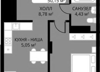 Продажа 2-ком. квартиры, 50.2 м2, Новосибирск, метро Заельцовская