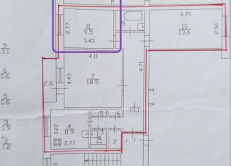 Комната на продажу, 9.5 м2, Санкт-Петербург, Никольская улица, 10