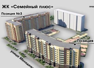 Однокомнатная квартира на продажу, 41.7 м2, село Семёновка, Молодёжная улица, 15