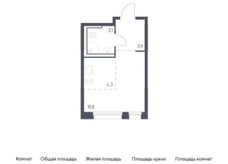 Квартира на продажу студия, 22.1 м2, Москва, Молжаниновский район, жилой комплекс Молжаниново, к1