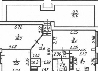 Продам 3-ком. квартиру, 95.4 м2, Санкт-Петербург, муниципальный округ № 15, улица Кустодиева, 3к2