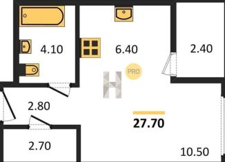 Продается квартира студия, 27.7 м2, Екатеринбург, улица Амундсена, 9, ЖК Астон Событие