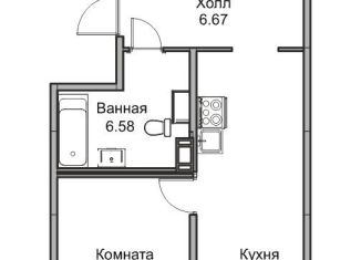 Продажа 2-ком. квартиры, 36.6 м2, Санкт-Петербург, муниципальный округ Лахта-Ольгино