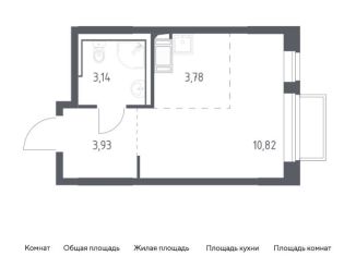 Продается квартира студия, 21.7 м2, посёлок Мирный, жилой комплекс Томилино Парк, к6.2, ЖК Томилино Парк